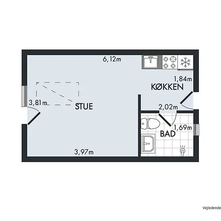 아파트 At Arsdale Solgaarden 6 *